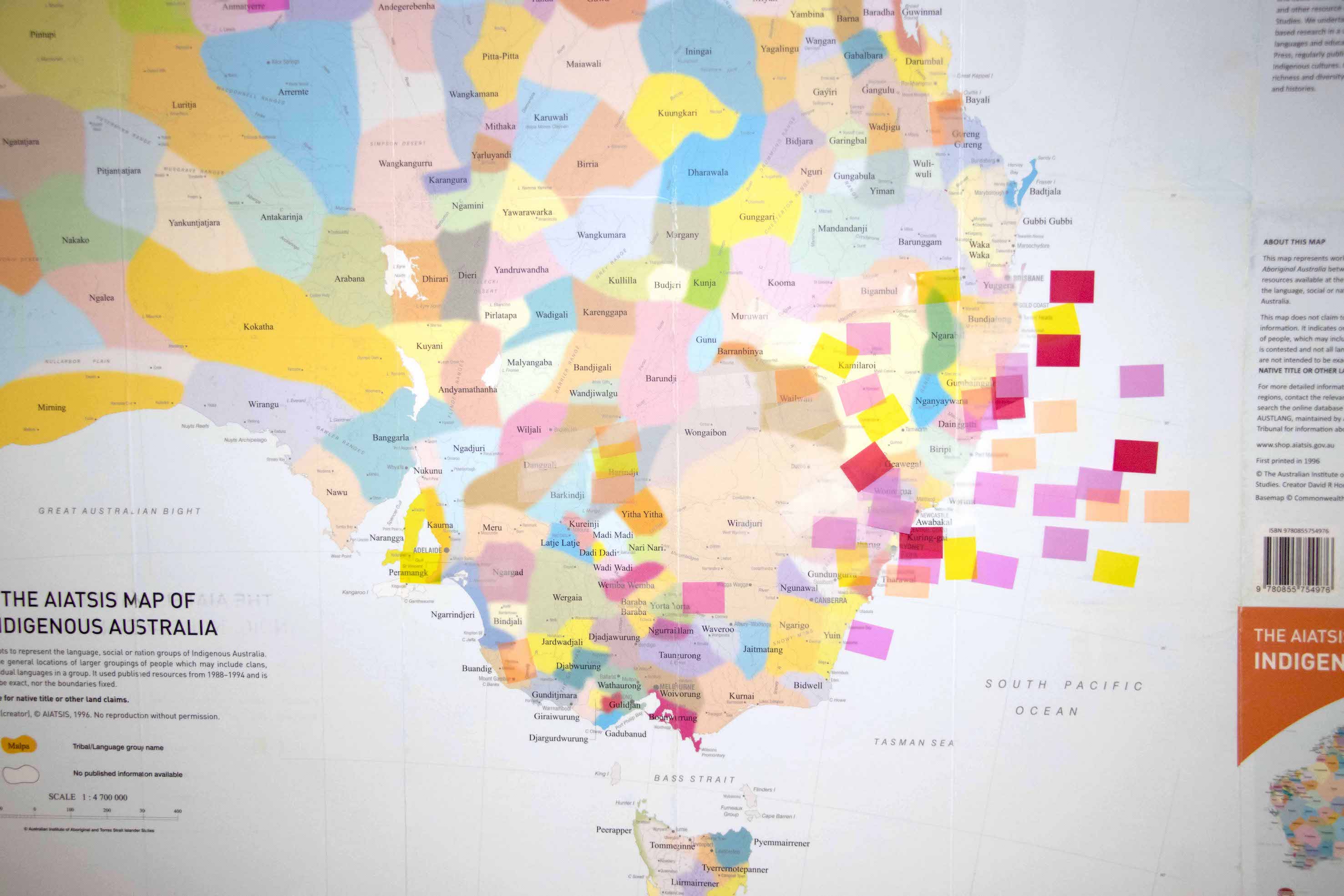 AITSIS map of Aboriginal & Torres Strait Islander Nations