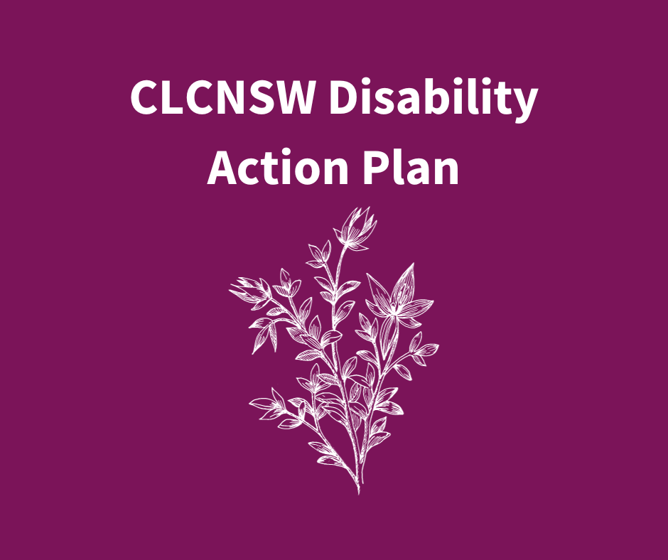 Community Legal Centres NSW's Disability Action Plan: A starting point ...
