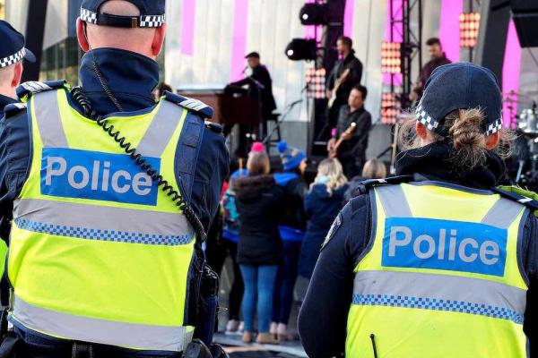 NSW police at a music festival.